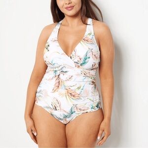 Jantzen Adjustable Strap V-Neck Tankini with Comfort Brief